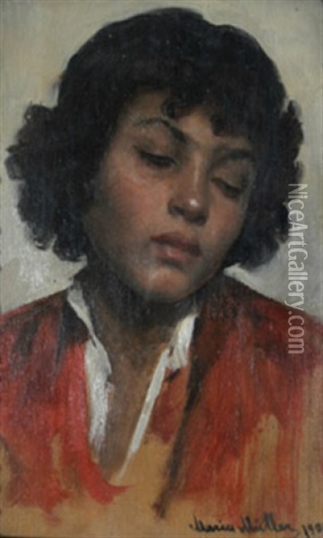 Portrat Einer Zigeunerin Oil Painting - Marie Mueller