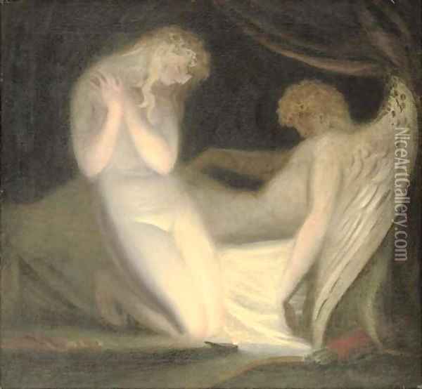 Cupid and Psyche Oil Painting - Richard Westall