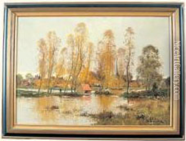paysage De Riviere Oil Painting - Charles Clair