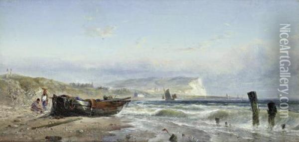 Low Tide Oil Painting - Edwin Hayes