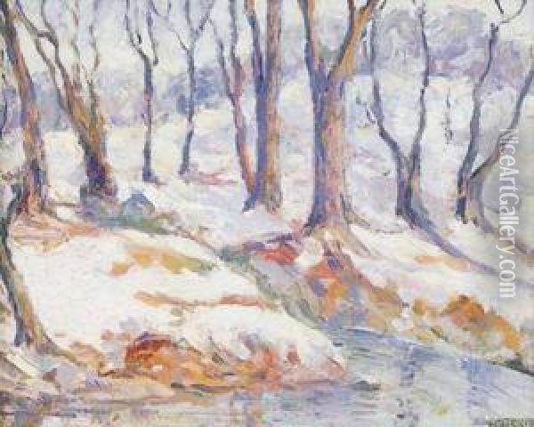 Winter Landscape Oil Painting - Harry Berman