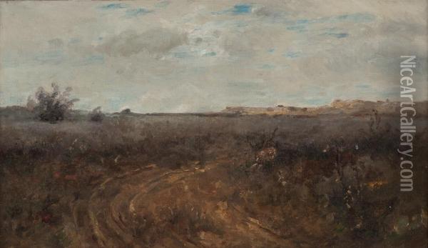 Landschaft Oil Painting - Adolf Schreyer