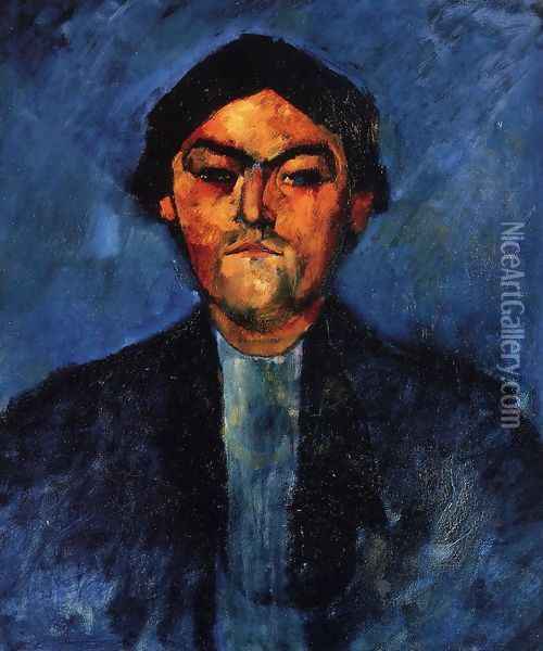 The Typographer Oil Painting - Amedeo Modigliani