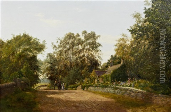 A Summer's Retreat Oil Painting - James Hey Davies