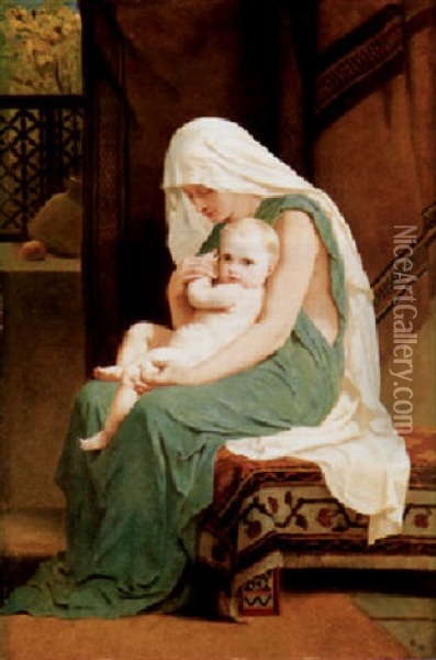 A Tender Moment Oil Painting - Frederick Goodall