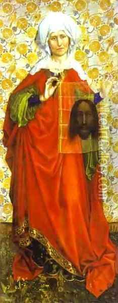 St Veronica 1430 Oil Painting - Robert Campin