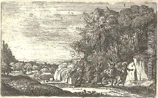 The Flight into Egypt (Mannocci 9) Oil Painting - Claude Lorrain (Gellee)