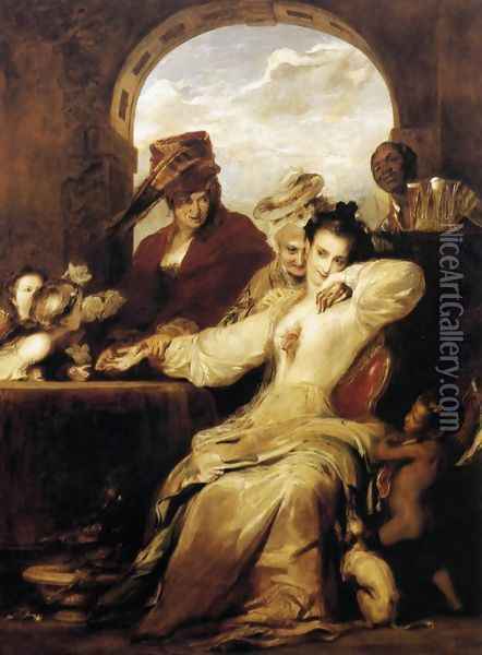 Josephine and the Fortune-Teller 1837 Oil Painting - Sir David Wilkie