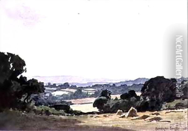 Sussex Weald Oil Painting - Ernest Benger or Berenger