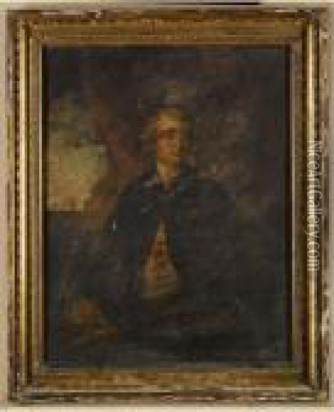 Portait Of Charles James Fox Oil Painting - Sir Joshua Reynolds