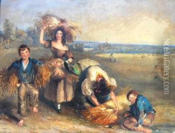 The Gleaners Oil Painting - Alfred Taylor