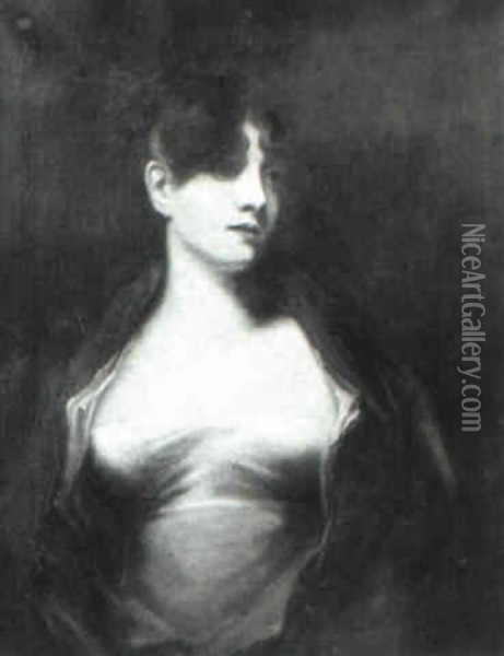 Portrait Of Mrs Scott Moncreie Oil Painting - Sir Henry Raeburn