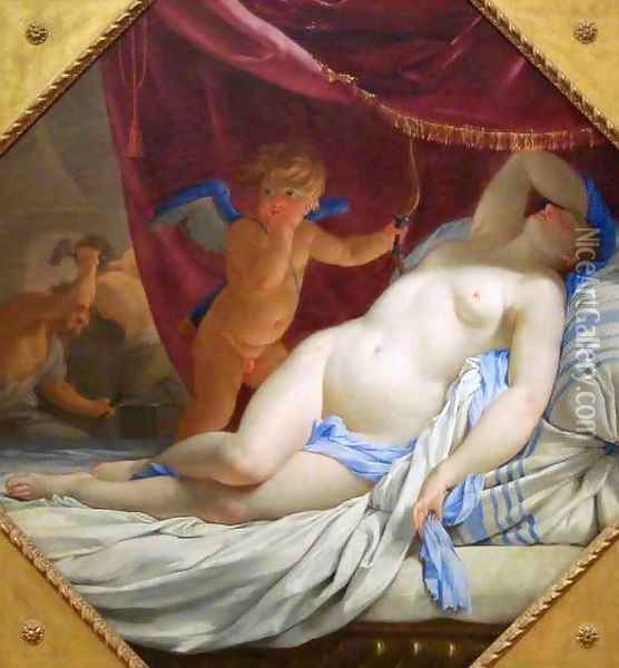 Sleeping Venus Oil Painting - Eustache Le Sueur