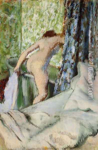 The Morning Bath 1890 Oil Painting - Edgar Degas
