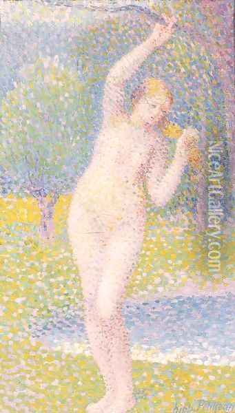 Femme nue debout Oil Painting - Hippolyte Petitjean