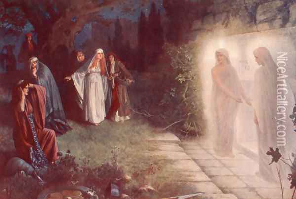 Resurrection - Morn Oil Painting - Herbert Gustav Schmalz