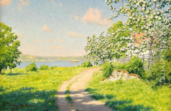 Sommar I Skargarden Oil Painting - Johan Krouthen