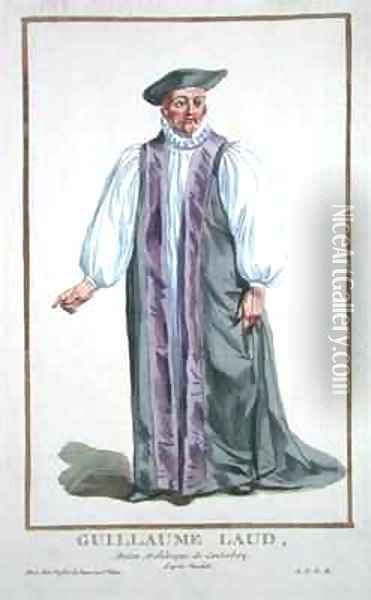 William Laud 1573-1645 Archbishop of Canterbury Oil Painting - Pierre Duflos