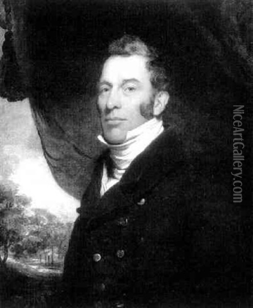 Portrait Of A Gentleman Oil Painting - Sir John Hoppner
