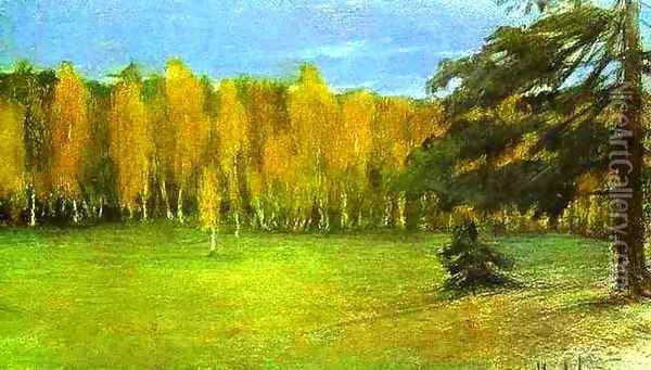 Autumn Landscape 1890 1899 Oil Painting - Isaak Ilyich Levitan