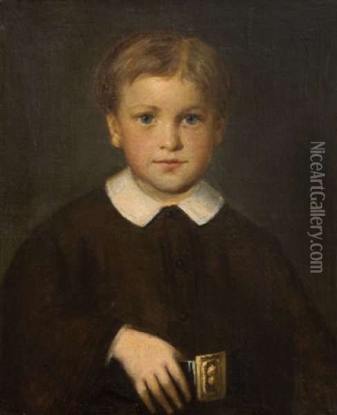 Retrato De Su Hijo Nicanor Oil Painting - Juan Manuel Blanes