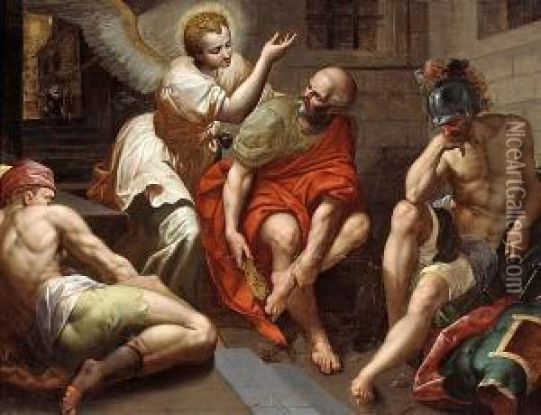 The Liberation Of Saint Peter Oil Painting - Jacob I De Backer