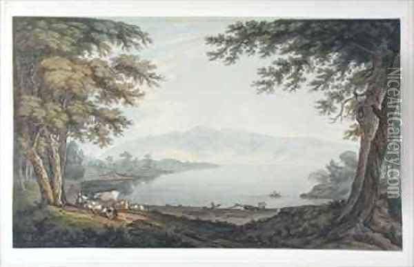 Skiddaw and Derwent Water Oil Painting - Joseph Farington