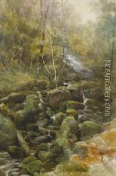 A Tumble Ofstones Oil Painting - Paul Jacob Naftel