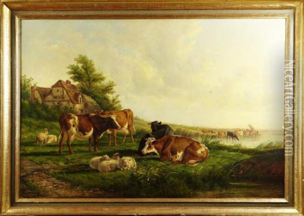 Hans Art Oil Painting - Eugene Joseph Verboeckhoven