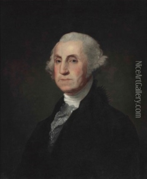 Portrait Of George Washington (athenaeum Type) Oil Painting - Gilbert Stuart