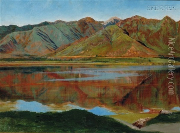Dahl Lake, Kashmir Oil Painting - James Rogers Rich