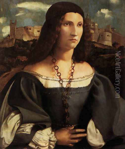 Portrait of Alda Gambara 1515-16 Oil Painting - Altobello Melone