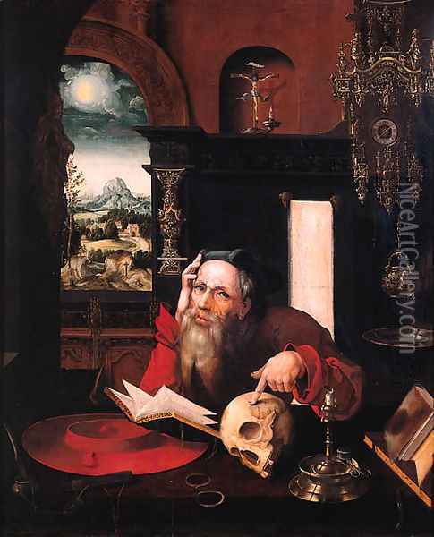 Saint Jerome 2 Oil Painting - Joos Van Cleve