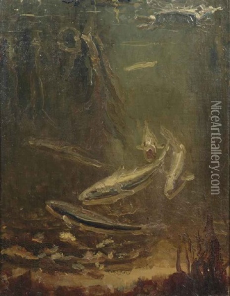 Kabeljauwen (cods) Oil Painting - Gerrit Willem Dijsselhof