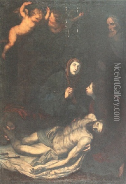 Lamentation Of Christ Oil Painting - Jusepe de Ribera