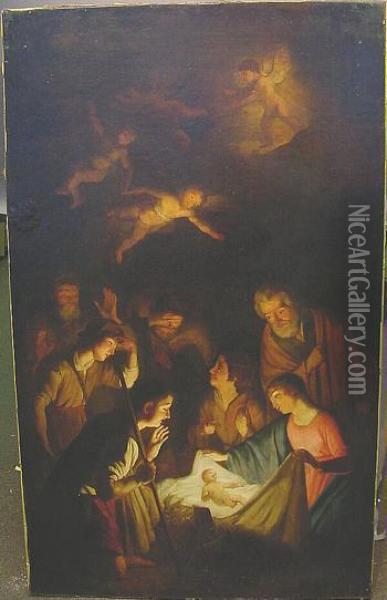 Adoration Of The Shepherds Oil Painting - Gerrit Van Honthorst