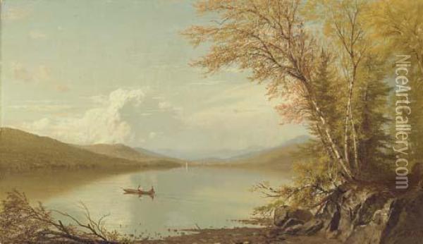 Lake George Oil Painting - Richard William Hubbard
