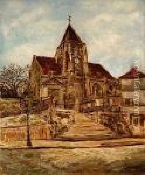 Eglise D'ile De France Oil Painting - Marcel Leprin