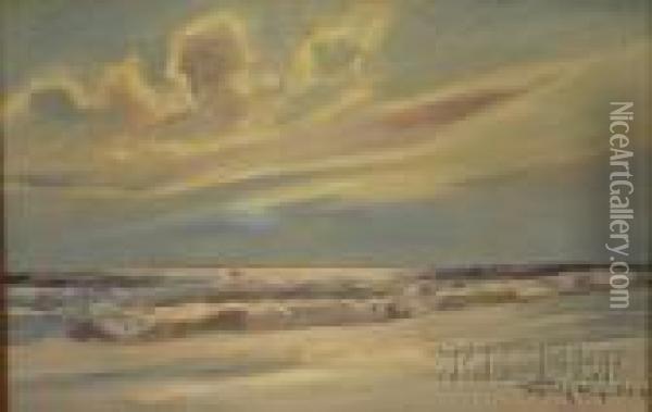 Beachscape Oil Painting - Poul Friis Nybo