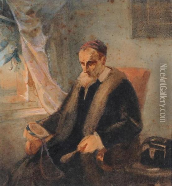 Rabbino Seduto Oil Painting - Isaac Israels