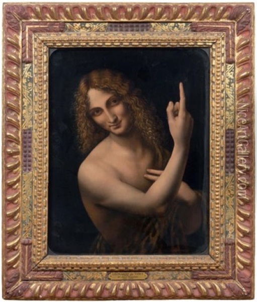 Saint Jean-baptiste Oil Painting - Leonardo Da Vinci