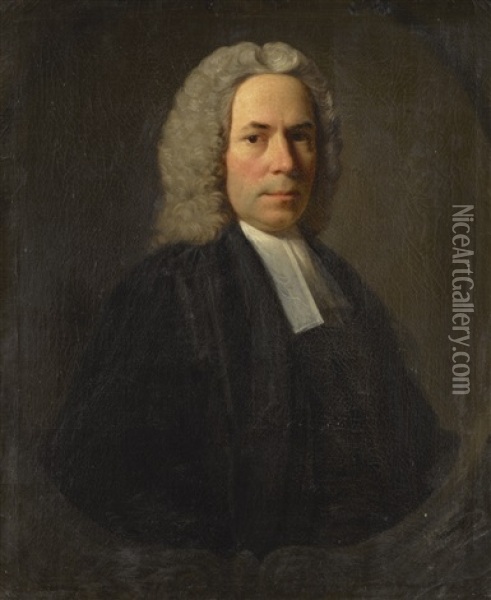 Portrait Of A Reverend, Traditionally Identified As The Reverend J. Moreton, Half-length Oil Painting - Allan Ramsay