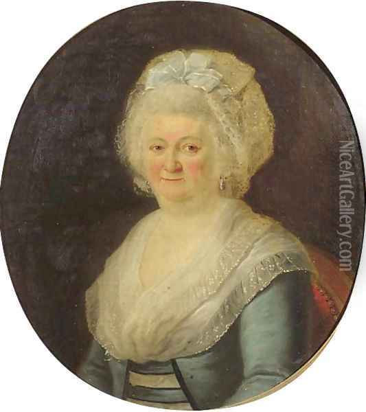 Portrait of a noblewoman Oil Painting - Joseph-Marie Vien
