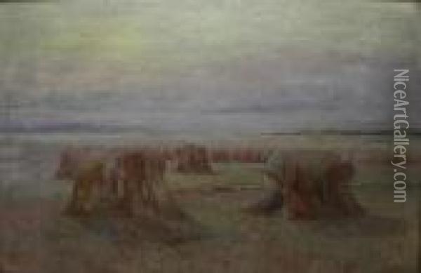 Haystacks Oil Painting - Duncan Cameron