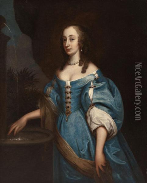 Bildnis Lady Barbery Oil Painting - Sir Peter Lely