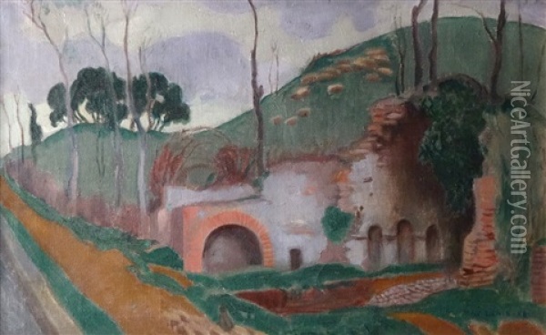 Source Romaine (nymphee D'egerie) Oil Painting - Maurice Denis