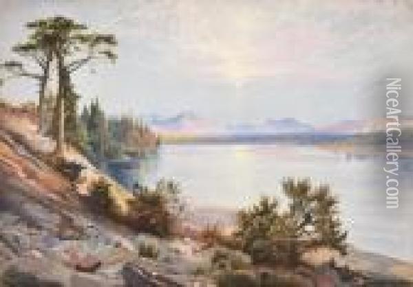 Head Of The Yellowstone River Oil Painting - Thomas Moran