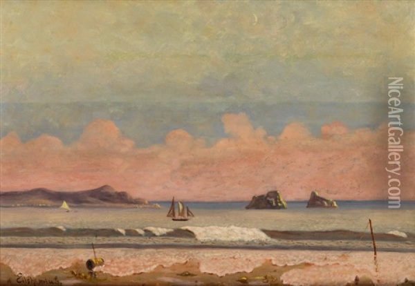 Seascape Oil Painting - Louis Michel Eilshemius