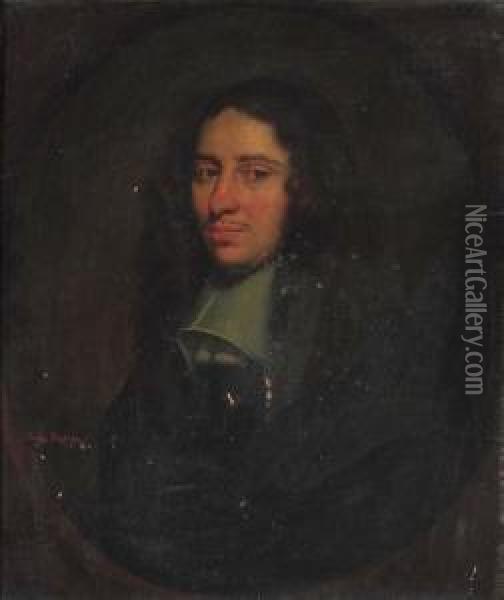 Portrait Of A Gentleman Oil Painting - Simon Luttichuys