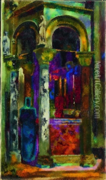 Tabernakel Oil Painting - Augusto Giacometti